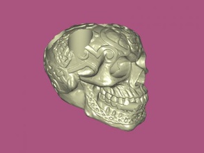 celtic skull holder free 3d model - download stl file Home Accessories scary pen ornament 3d print model - Mito3D