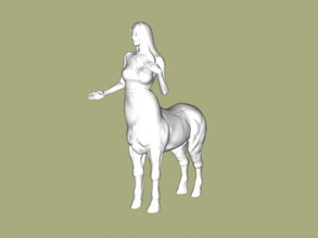 centaur girl free 3d model - download stl file Toys Cartoons mythical female creature 3d print model - Mito3D