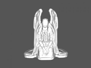 chained angel free 3d model - download stl file Toys Cartoons figurine captive 3d print model - Mito3D