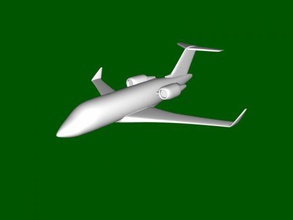 challenger 650 free 3d model - download stl file Toys Machinery airplane increased comfort 3d print model - Mito3D