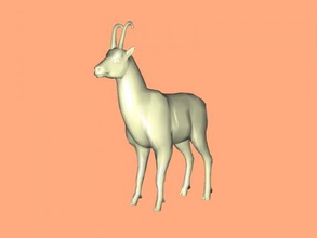 chamois free 3d model - download obj file Toys Animals black goat 3d print model - Mito3D
