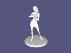 cheerleader de higiene modelo 3d - download arquivo stl Brinquedos Pessoas atlético menina saia curta 3d print model - Mito3D