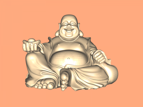 chinesisch buddha kunst skulptur 3D print model - Mito3D