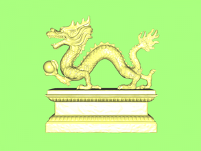 chinese dragon free 3d model - download stl file Art Sculpture decorative figurine 3d print model - Mito3D