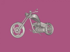 chopper harley livre modelo 3d - download de arquivo stl Brinquedos De máquinas motocicleta manual montagem 3d print model - Mito3D