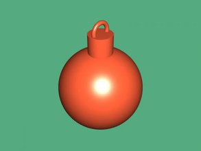 christmas tree ball free 3d model - download stl file Home Interior simple toy 3d print model - Mito3D