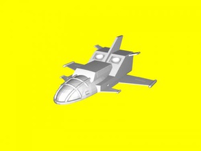 chrono cadets ship free 3d model - download stl file Toys Cartoons cartoon spaceship 3d print model - Mito3D