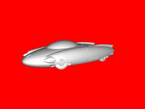chryslus-Rakete Kostenlose 3d-Modell - download-stl-Datei Spielzeug Spiele futuristischen Auto fallout stl-Datei 3d print model - Mito3D