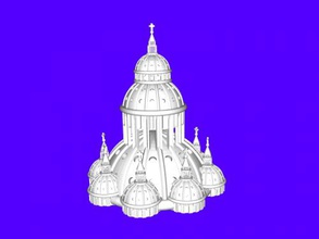 church dome free 3d model - download stl file Art Sculpture very detailed main element 3d print model - Mito3D