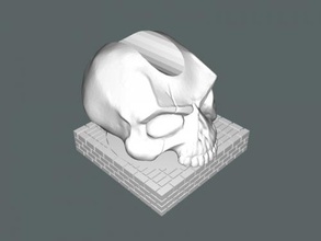 cigar holder free 3d model - download stl file Home Accessories scary skull 3d print model - Mito3D