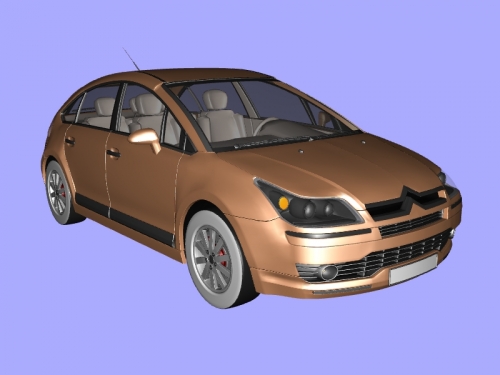 citroen c4 obj giocattoli macchinari 3D print model - Mito3D