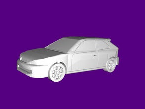 cívico hatchback juguetes maquinaria 3d print model - Mito3D