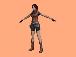 claire redfield obj toys games 3d print model - Mito3D