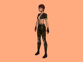combat female obj toys people 3d print model - Mito3D