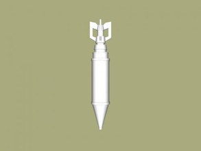 combat missile free 3d model - download stl file Toys Weapon detailed rocket 3d print model - Mito3D