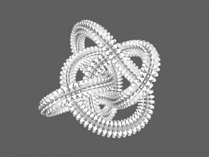 complex knot free 3d model - download stl file Art Sculpture beautiful stylish 3d print model - Mito3D