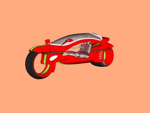 concept bicyclette obj jouets machinerie 3d print model - Mito3D