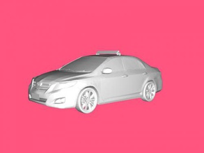 la corolle de taxi gratuit modèle 3d - téléchargement fichier stl Les jouets De machinerie classe affaires 3d print model - Mito3D