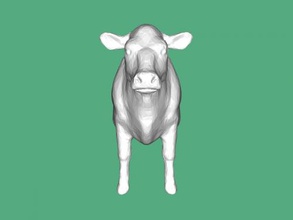 vaca brinquedos animais 3d print model - Mito3D