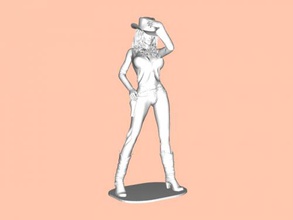 cowgirl toys people 3d print model - Mito3D