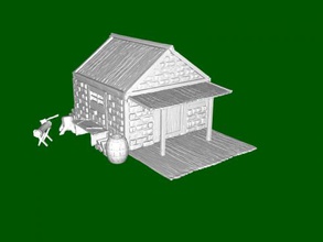 cozy house free 3d model - download stl file Art Architecture village outbuildings 3d print model - Mito3D