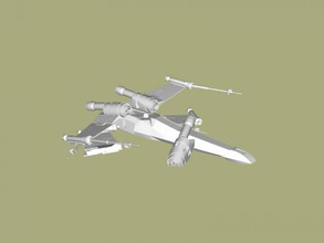 crashed xwing toys films 3d print model - Mito3D