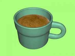 cup coffee free 3d model - download obj file Home Kitchen mug aromatic 3d print model - Mito3D