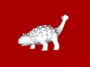 fofa anquilossauro brinquedos animais 3d print model - Mito3D
