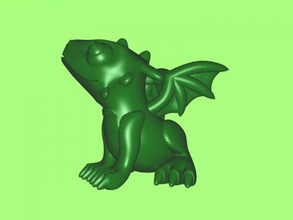 cute dragon free 3d model - download stl file Toys Animals figurine funny baby 3d print model - Mito3D