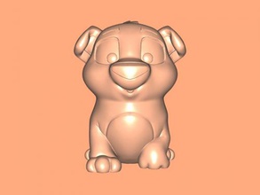 cute puppy free 3d model - download stl file Toys Animals small statue children 3d print model - Mito3D