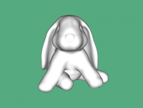 cute rabbit toys animals 3d print model - Mito3D