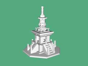 dabo pagoda art architecture 3d print model - Mito3D