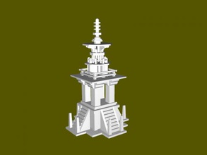 dabotap livre modelo 3d - download de arquivo stl A arte Arquitetura pedra pagode do templo bulguksa 3d print model - Mito3D