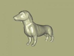 perro tejonero juguetes animales 3d print model - Mito3D