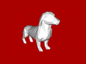 dachshund poli brinquedos animais 3d print model - Mito3D