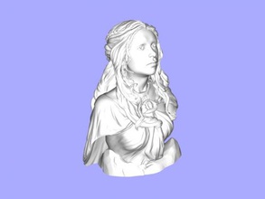 daenerys targaryen fracasso arte escultura 3d print model - Mito3D
