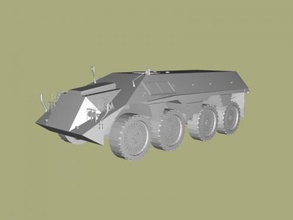 daf yp free 3d model - download stl file Toys Machinery dutch armoured personnel carrier 3d print model - Mito3D