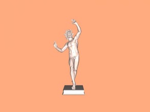 dancing faun free 3d model - download obj file Art Sculpture ancient greek sculpture pompeii 3d print model - Mito3D