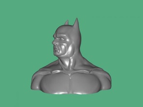 dark knight bust free 3d model download stl dosyası Sanat Heykel baskın kahraman gotham dosya 3d print model - Mito3D