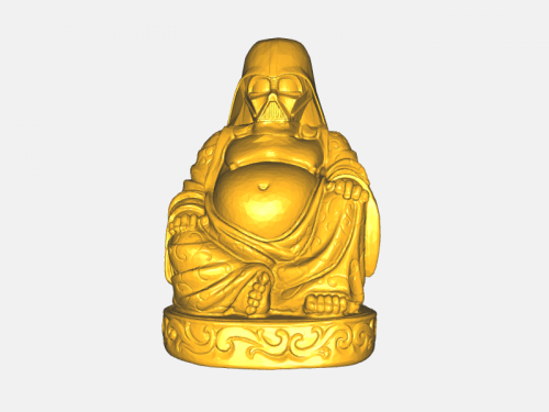 darth buddha art sculpture 3D print model - Mito3D