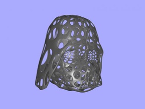 darth vader kafası free 3d model download stl dosyası Sanat Heykel voronoi tarzı dosya 3d print model - Mito3D
