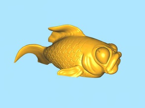 tote Goldfisch Kostenlose 3d-Modell - download-stl-Datei Spielzeug Tiere seltsame Bewohner Ihres Aquariums stl-Datei 3d print model - Mito3D