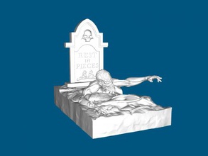morte homme art sculpture 3d print model - Mito3D