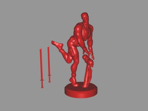 deadpool heykelcik oyuncaklar filmler 3d print model - Mito3D