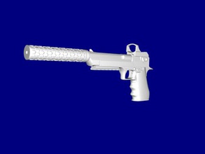 deagle 50 brinquedos arma 3d print model - Mito3D