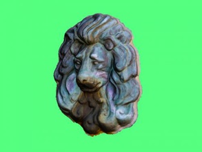 decorative lion free 3d model - download obj file Home Accessories decorating door 3d print model - Mito3D
