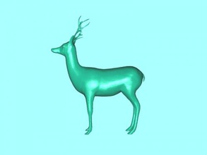 ciervo figurilla obj juguetes animales 3d print model - Mito3D