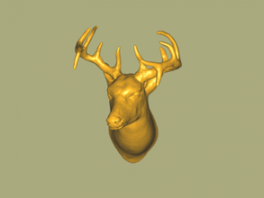 deer head home interior 3d print model - Mito3D