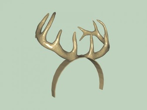 deer horns free 3d model - download stl file Fashion Accessories beautiful head decoration 3d print model - Mito3D