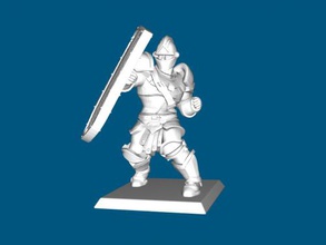 defense free 3d model - download stl file Toys People warrior large shield 3d print model - Mito3D